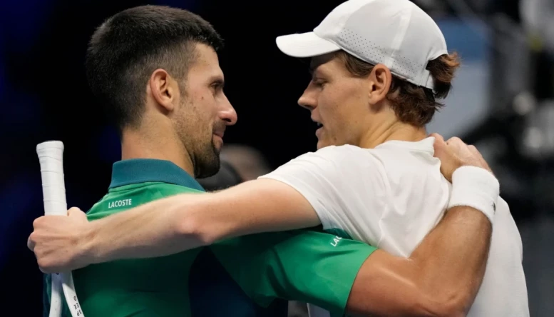 Jannik Sinner and Novak Djokovic.