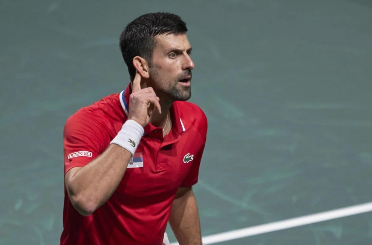 Novak Djokovic gets testy with British fans after helping Serbia to