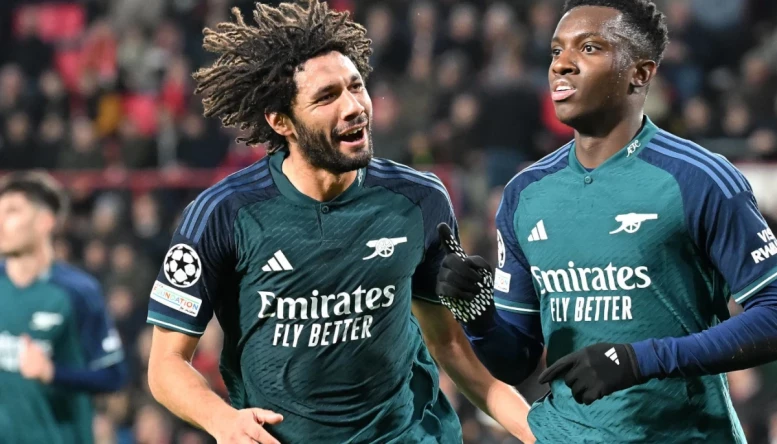 Mohamed Elneny and Eddie Nketiah.