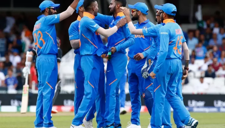 Team India celebrate victory over Bangladesh