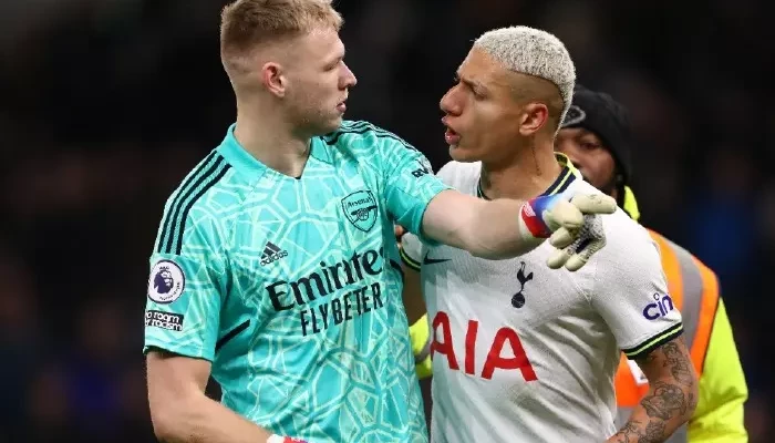 Aaron Ramsdale and Richarlison.