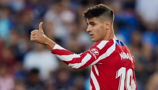 Álvaro Morata after hitting Spain's winner in Braga