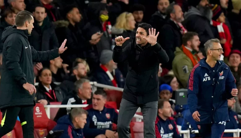 Mikel Arteta was furious with officials in Arsenal's draw to Newcastle.