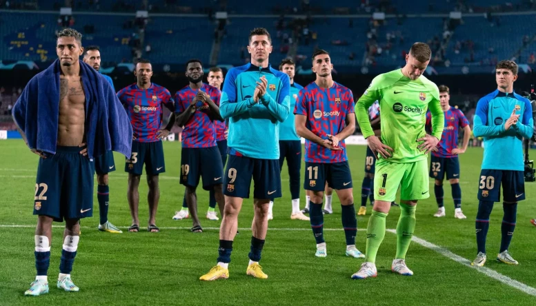 Barcelona were eliminated from the Champions League after Inter Milan stormed to a dominant 4-0 win over Viktoria Plzen at San Siro