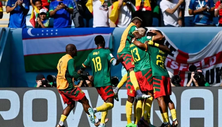 Cameroon fought back from two goals down to force a thrilling 3-3 draw with Serbia