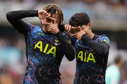 Dele Alli and Son Heung-min.