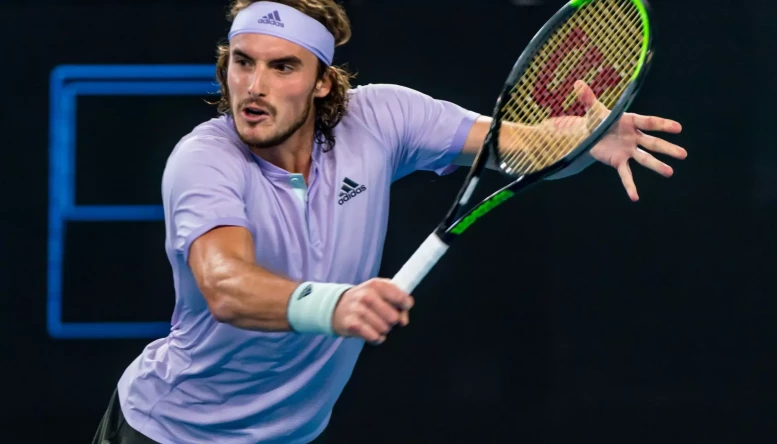 Stefanos Tsitsipas secured a 6-2, 4-6, 6-2 victory over defending champion Andrey Rublev