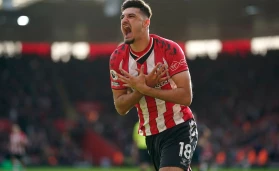Southampton's Armando Broja celebrates