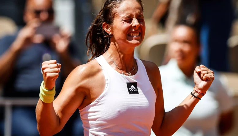 Daria KASATKINA of Russia celebrates