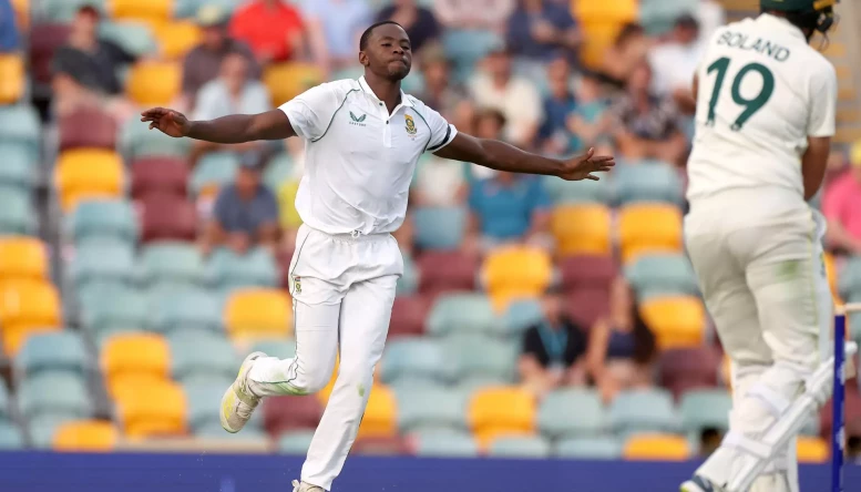 Rabada dismissed night watchman Boland with the day's final ball.