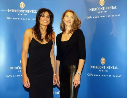 Gabriela Sabatini and Steffi Graf at the charity gala "Thank you Steffi" in Berlin