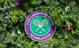 The Championships Wimbledon. Wimbledon tennis logo.