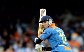Yuvraj Singh : Hit Wicket Victim