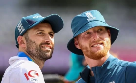 Mark Wood and Ben Stokes.