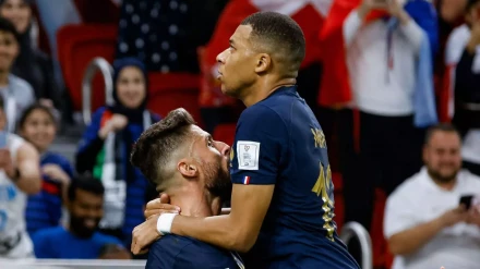 Olivier Giroud became France’s record scorer on an evening which reinforced how the brilliant Kylian Mbappe will soon overtake him