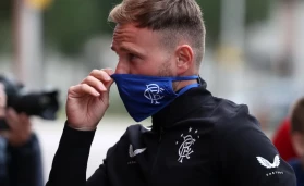 Greg Stewart whilst with Scottish side Rangers in 2020