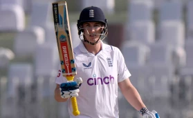 Harry Brook smashed maiden Test ton with six fours in an over