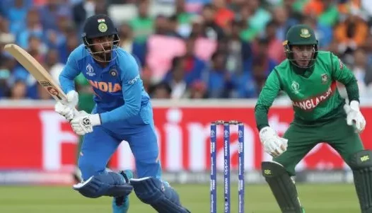 India in action against Bangladesh ahead of the first ODI.