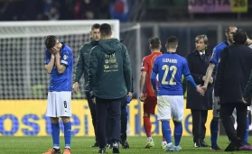 Jorginho was visually distraught as Italy missed out on the World Cup again