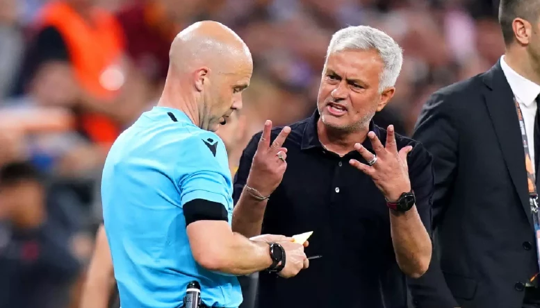 Roma Boss Jose Mourinho Charged By Uefa Over Criticism Of Referee Anthony Taylor 