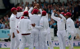 West Indies celebrating after 2-0 Series Win against Bangladesh