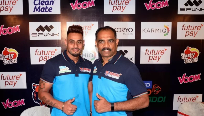 Bengal Warrior Captain Maninder Singh (left) and coach BC Ramesh (right)