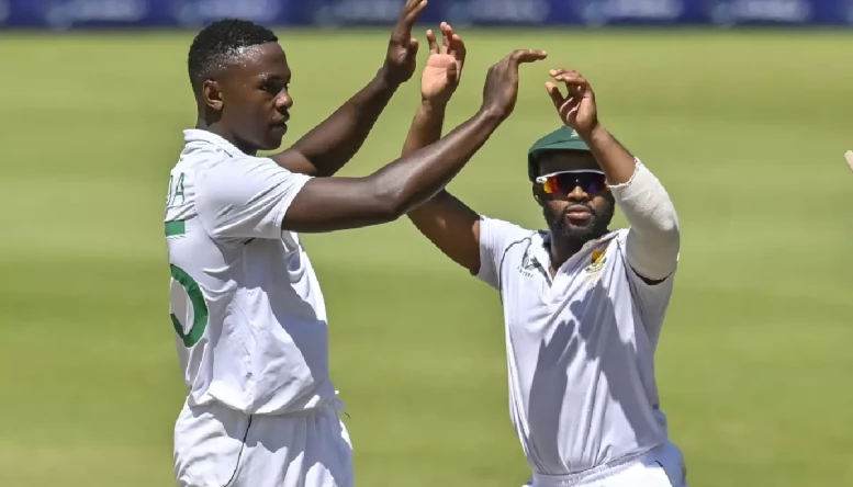 Kagiso Rabada and Temba Bavuma.