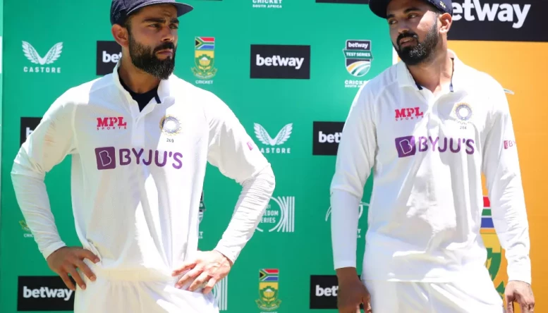 KL Rahul with Virat Kohli whilst on tour with India