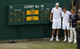 History: The longest Wimbledon match between John Isner and Nicolas Mahut in Wimbledon history lasted eleven hours and five minutes, spread across three days