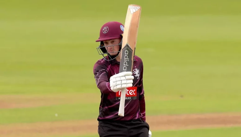 Somerset's Lewis Goldsworthy smashed a century