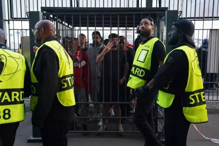 Liverpool fans in Paris.