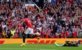 Rashford notched his 100th goal for United with a brilliant first-half header, which extended his side's unbeaten run in all competitions to eight matches
