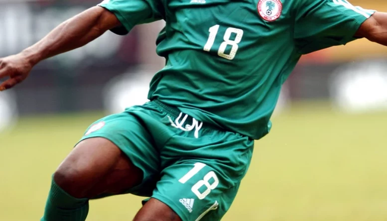 Bartholomew Ogbeche in action for his native Nigeria