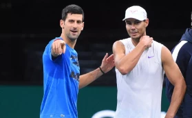 Novak Djokovic and Rafael Nadal.