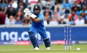 Rishabh Pant in action for India