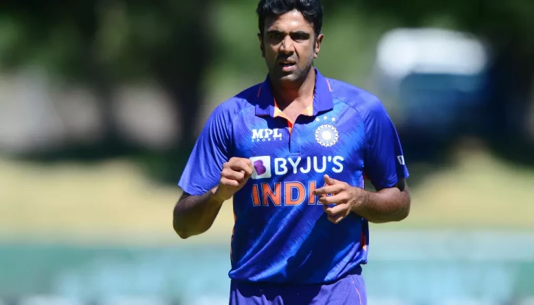 Ravichandran Ashwin whilst playing for India in January