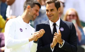 Novak Djokovic and Roger Federer.