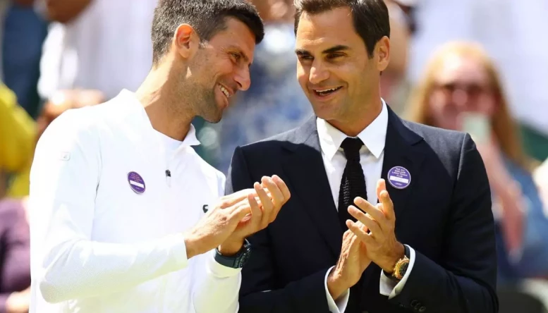 Novak Djokovic and Roger Federer.