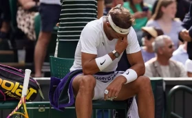 Rafael Nadal withdrew from Wimbledon because of a torn abdominal muscle