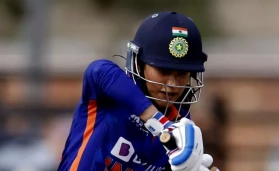 Smriti Mandhana scored a fighting 79 at the top of the order.